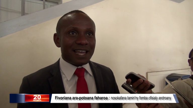 Fivoriana ara-potoana faharoa : nosokafana tamin’ny fomba ofisialy omaly