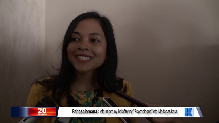Fahasalamana : efa mijoro ny holafitry ny « Psychologue » eto Madagasikara