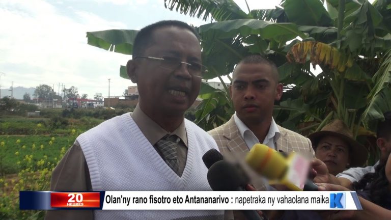Olan’ny rano fisotro eto Antananarivo : napetraka ny vahaolana maika