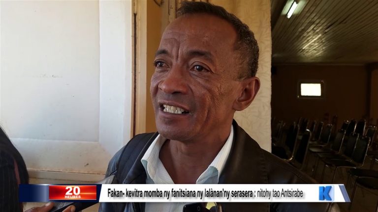Fakan- kevitra momba ny fanitsiana ny lalànan’ny serasera : nitohy tao Antsirabe