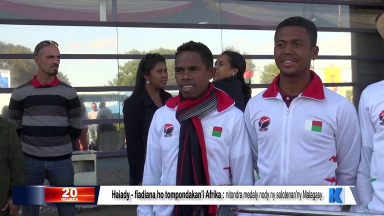 Haiady – fiadiana ho tompondakan’i Afrika : nitondra medaly nody ny solotenan’ny Malagasy