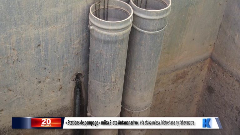 « Stations de pompage » miisa 5  eto Antananarivo : efa afaka miasa, hiatrehana ny fahavaratra