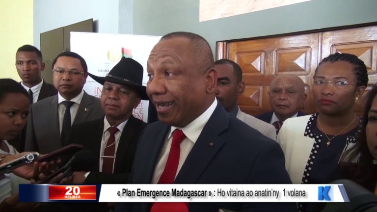 « Plan Emergence Madagascar » : Ho vitaina ao anatin’ny  1 volana