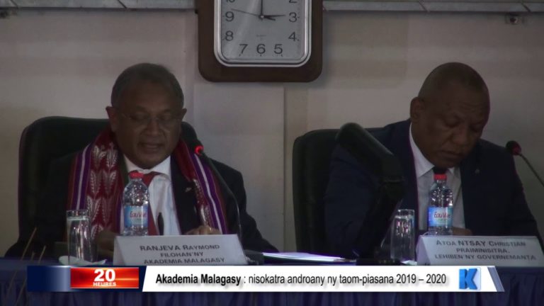 Akademia Malagasy : nisokatra androany ny taom-piasana 2019 – 2020