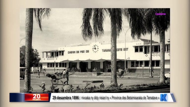 29 desambra 1896 : nivoaka didy nisian’ny « Province des Betsimisarakas de Tamatave »