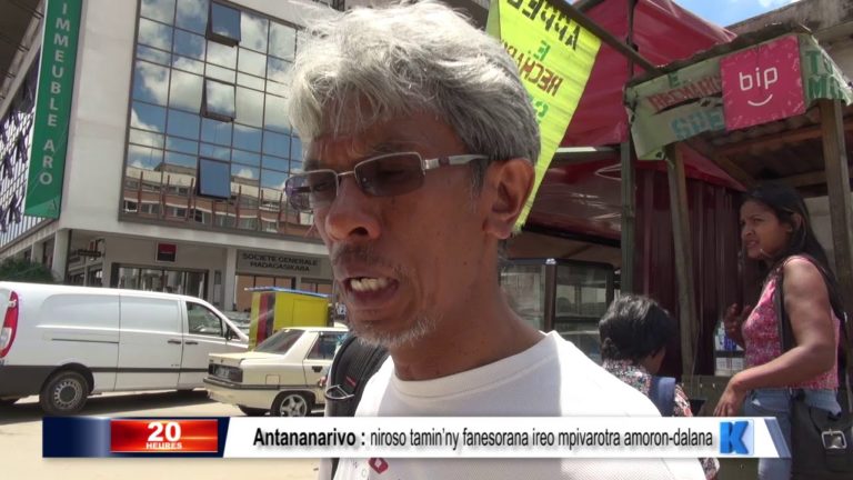 Antananarivo : niroso tamin’ny fanesorana ireo mpivarotra amoron-dalana