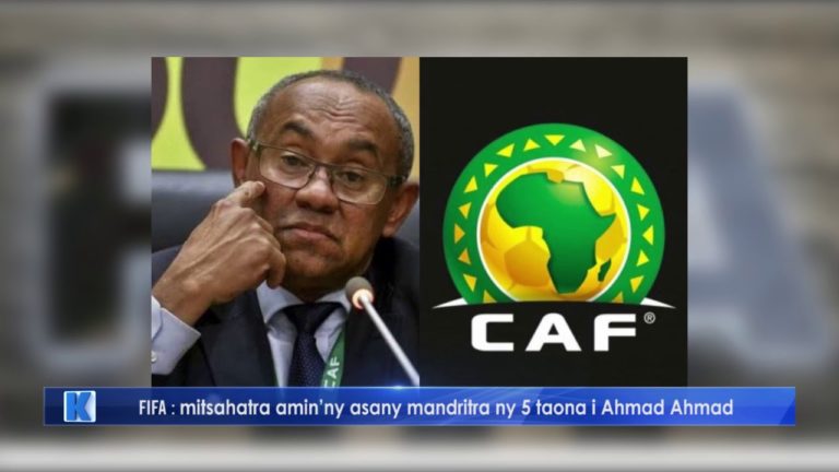 FIFA : mitsahatra amin’ny asany mandritra ny 5 taona i Ahmad Ahmad