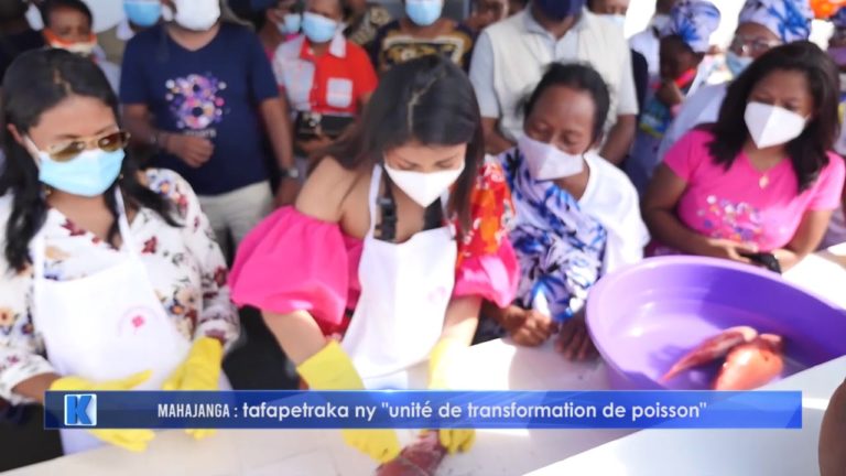 Mahajanga :  tafapetraka ny « unité de transformation de Poisson »
