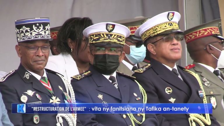 Restructuration de l’Armée : vita ny fanitsiana ny Tafika an-tanety